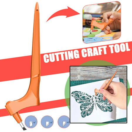 Arts Crafts Sewing 360-degree Rotating Blade Craft Cutting Tools,Precision Carving Art Knife 1PC