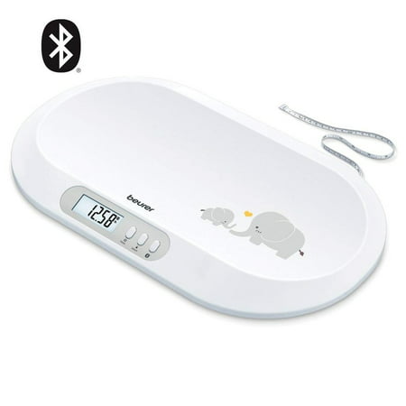Beurer Digital Baby Scale with Measuring Tape with Baby Care App, BY90