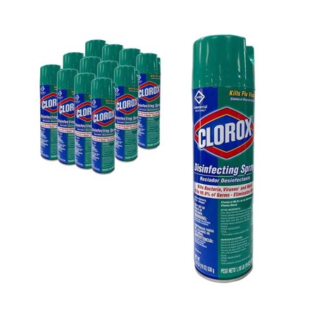 Clorox Disinfecting Spray Fresh Scent 19 oz Aerosol Can, Size: 12 Pack, 12 Pack