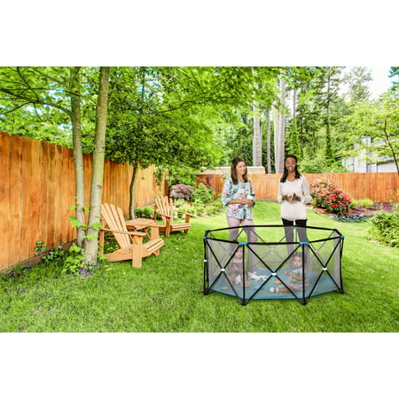 Regalo My Play? Portable Play Yard Indoor and Outdoor, Teal, 8-Panel, Portable, Unisex