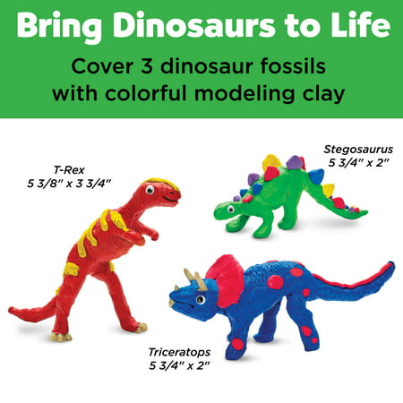 Creativity for Kids Create with Clay Dinosaurs - Child, Beginner Craft Kit for Boys and Girls