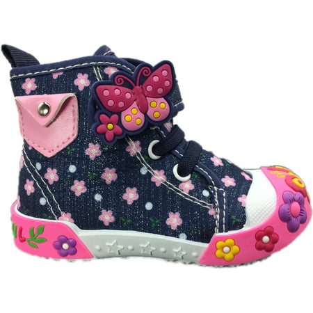 ENARI Baby Toddler Girl Shoes Size 8 Female Casual Dress High Top Sneakers