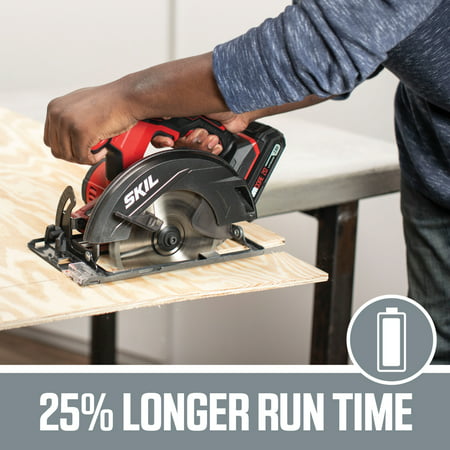 SKIL PWR CORE 20? 20V 6-1/2-Inch Cordless Circular Saw, 2.0Ah Lithium Battery & Charger, CR540602