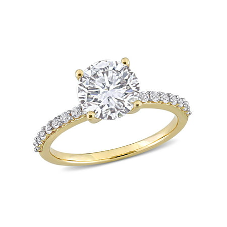 2-3/4 Carat T.G.W. Created White Sapphire 10kt Yellow Gold Engagement RingYellow Gold,