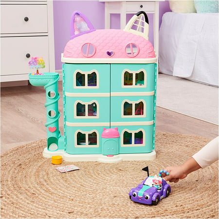 Gabby's Dollhouse, Carlita Toy Car with Pandy Paws Collectible Figure and 2 Accessories