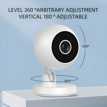 Baby Monitor Camera, Ingzy HD 1080P Wireless WiFi Security Camera Baby Pet Monitor 360 Rotation Two-way Audio Camera, 1 Pack