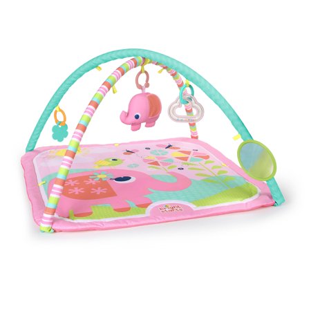 Fanciful Flowers Baby Activity Gym and Play Mat - Pink