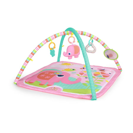 Fanciful Flowers Baby Activity Gym and Play Mat - Pink