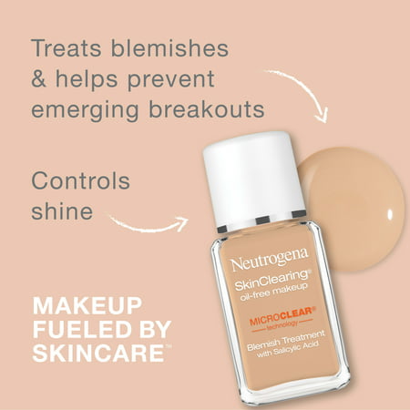 Neutrogena SkinClearing Foundation for Acne, Nude, 1 fl. ozNude,