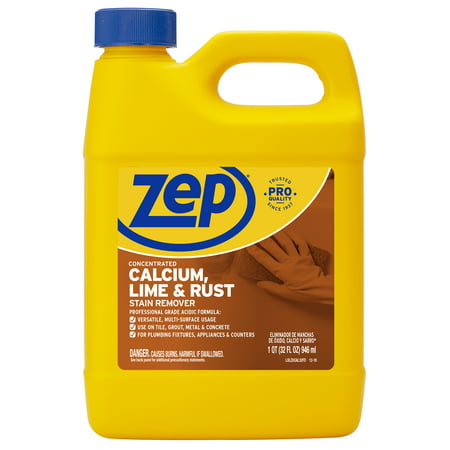 Zep Calcium, Lime and Rust Liquid Stain Remover, 32 oz, Hardwood Floors