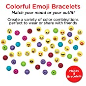 Creativity for Kids Emoji Bracelet - Beginner, Child Craft Kit for Boys and Girls