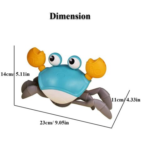VATENIC Amphibious Bath Toy for Kids, Funny Windup Crabs Swimming Floating Toy Clockwork Beach Toy Push & Pull Along Toy(Green)Windup Crab,