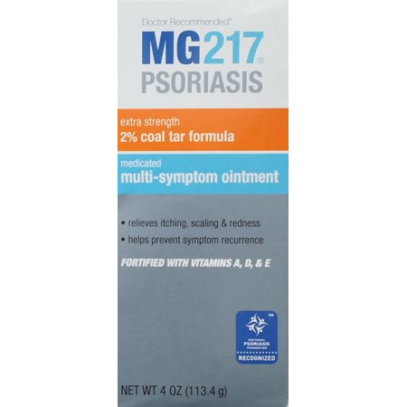 MG217 Psoriasis Multi Symptom Relief 2% Coal Tar Medicated Psoriasis Ointment - 4 oz Jar