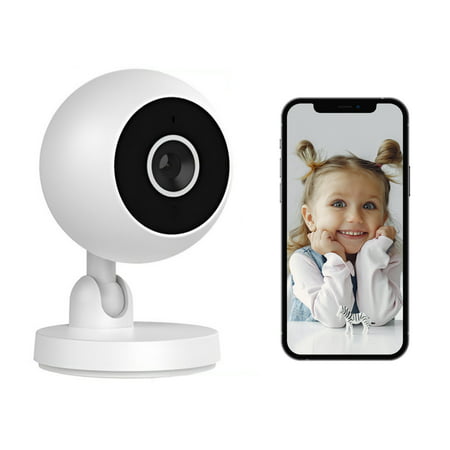 Baby Monitor Camera, Ingzy HD 1080P Wireless WiFi Security Camera Baby Pet Monitor 360 Rotation Two-way Audio Camera, 1 Pack