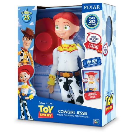 Disney Pixar Toy Story COWGIRL JESSIE Deluxe Pull-String Action Figure