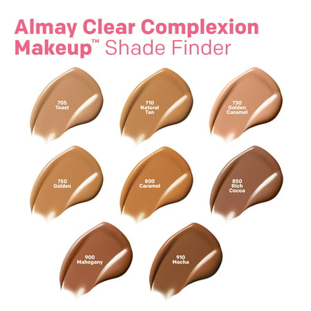 Almay Clear Complexion Foundation, 100 Ivory, 1 fl oz.Ivory,