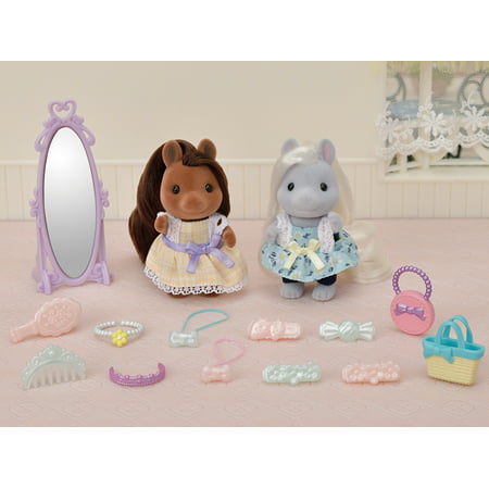 Calico Critters Pony Friends Set, Dollhouse Playset with Figures and Accessories
