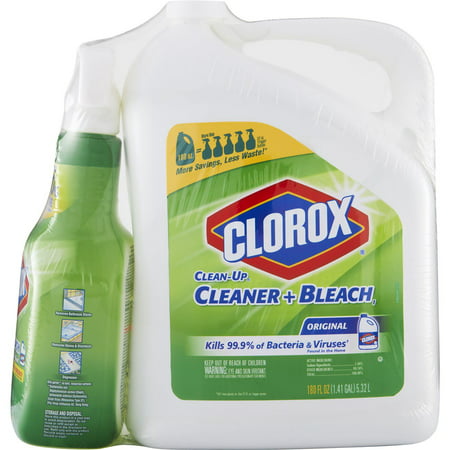 Product Of Clorox Clean Up Cleaner With Bleach Spray Bottle 32 oz. With Refill Bottle 180 oz.