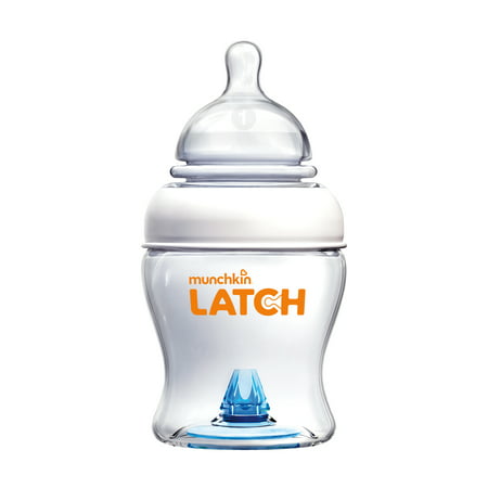 Munchkin LATCH Anti-Colic Baby Bottle, Includes Slow Flow Nipple, BPA-Free, 4oz, 4oz