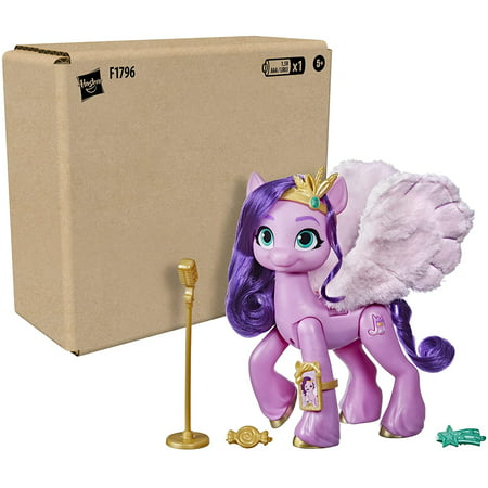 My Little Pony: A New Generation Movie Singing Star Princess Petals - 6-Inch Pink Pony That Sings and Plays Music, Toy for Kids Age 5 and Up "