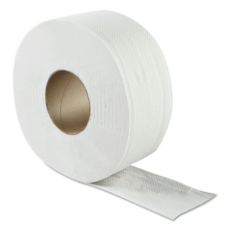 GEN JRT Jumbo Toilet Paper, Septic Safe, 2-Ply, White, 3.3" x 500 ft, 12/Carton -GENULTRA9B