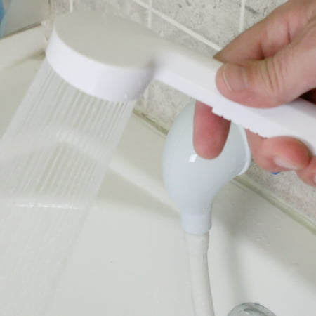Danco Versa Spray Portable Hand Held Shower Head fits Bathtubs without Diverter, Garden Tub Sprayer (10086)