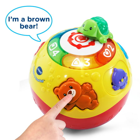 VTech Wiggle and Crawl Ball With Animal Friends Encourages Motor Skills