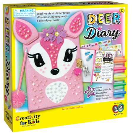 Creativity for Kids Deer Diary- Child Craft Kit for Boys and Girls