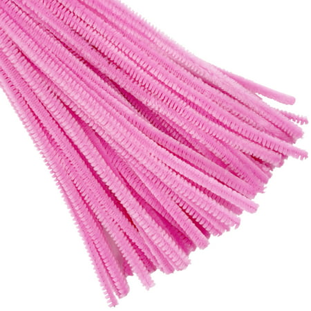 Just Artifacts Chenille Stem Pipe Cleaners for Arts and Crafts (100pcs, Light Pink)Light Pink,