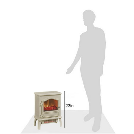 ChimneyFree Powerheat Infrared Quartz Electric Stove Heater, CreamCream,
