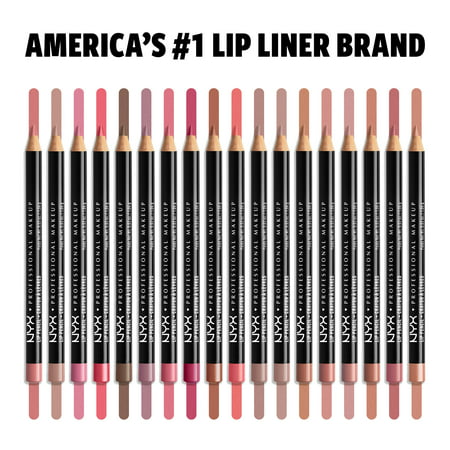 NYX Professional Makeup Slim Lip Pencil, Long-Lasting Creamy Lip Liner, CoffeeCoffee,