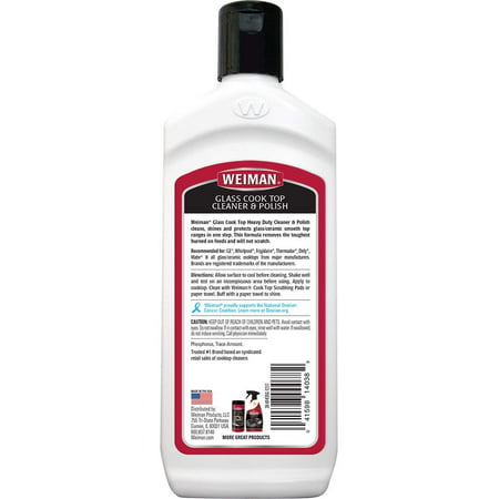 Weiman Ceramic and Glass Cooktop Daily Cleaning Kit- 10 oz Cream & 12 oz Spray Included