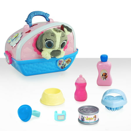 Disney Junior T.O.T.S. Care for Me Pet Carrier Pablo the Puppy, 9 pieces, Kids Toys for Ages 3 up