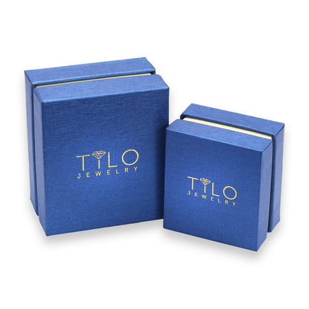Tilo Jewelry 14k Yellow Gold Solitaire Round CZ Stud Post Earrings With Screw-Backs (4MM) - Women, Men, Unisex