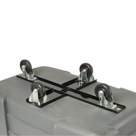 Toter 16 Cubic Feet 500 lbs. Capacity Heavy Duty Manual Cube Truck - Industrial Gray, Industrial Gray