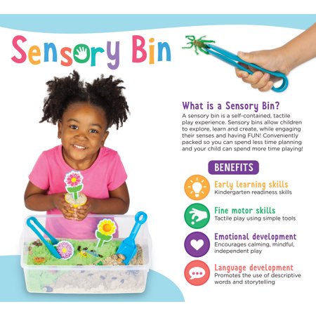 Creativity for Kids Sensory Bin Garden & Critters- Child Craft Activity for Boys and Girls