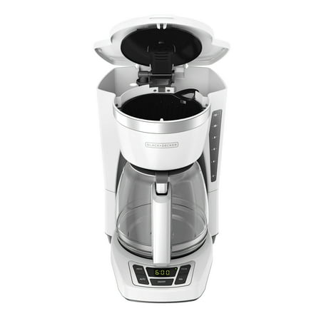 BLACK+DECKER 12-Cup* Programmable Coffeemaker, White, CM1160W