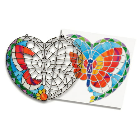 Melissa & Doug Stained Glass Made Easy Activity Kit: Butterfly - 140+ Stickers