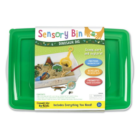 Creativity for Kids Sensory Bin Dinosaur Dig- Child & Toddler Sensory Art & Craft Kit for Boys and Girls