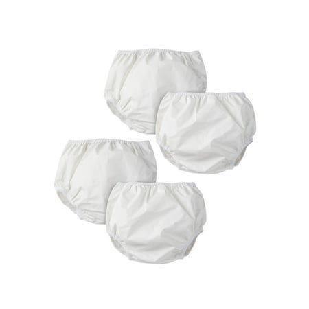 Gerber Baby & Toddler Boy or Girl Baby Neutral Reusable White Waterproof Training Underwear, 8-Pack, White, 12 Months
