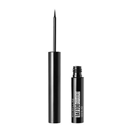 Maybelline TattooStudio Liquid Eyeliner Eye Makeup, Ink Black, 0.08 fl ozInk Black,