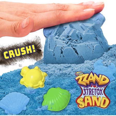 Creative Kids Zzand Stretch Sand Stretchy Sand Kit with Molding Tools - Reusable Craft Sand - Stress Relieving Children's Slime Play Sand for Kids - Sensory & Therapy Sand ? Ages 3 & UpBlue,