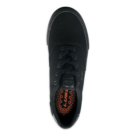 Lugz Men's Avi Canvas Casual Low Top Skate SneakerBlack/Black,