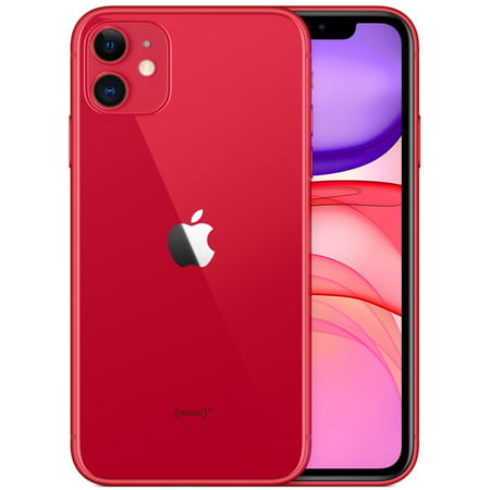 Restored Apple iPhone 11 64GB Verizon GSM Unlocked T-Mobile AT&T 4G LTE Smartphone Red (Refurbished)