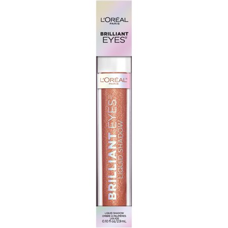 L'Oreal Paris Brilliant Eyes Shimmer Liquid Eye Shadow Makeup, Bronze Light, 0.1 fl ozBronze Light,