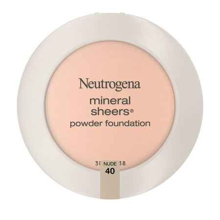Neutrogena Mineral Sheers Oil-Free Powder Foundation, Nude 40,.34 ozNude,