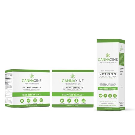 2 Cannaxine Cream + 1 Roll-On SET - AS SEEN on TV, Pain Relief