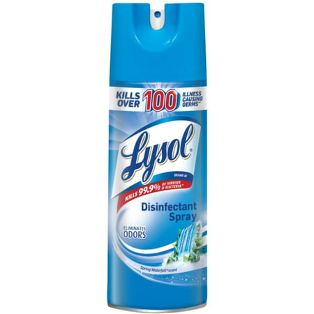 Lysol Disinfectant Spray, Spring Waterfall, 12.5 oz (Pack of 3)