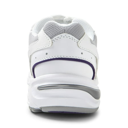Vionic Womens Walker Leather Classic Walking Shoes White 7 Medium (B,M)