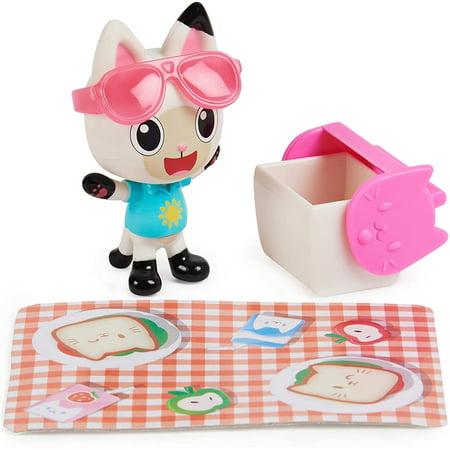 Gabby's Dollhouse, Carlita Toy Car with Pandy Paws Collectible Figure and 2 Accessories